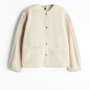 H&M Cream Teddy Sherpa Jacket